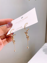 Temperament Long And Thin Rabbit Tassel Earrings – Gifts for Her — 1