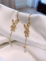 Temperament Long And Thin Rabbit Tassel Earrings – Gifts for Her — 2