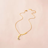Stainless Steel Gold Plated Moon Diamond Tassel – Jewelry Gift Ideas — 5