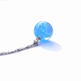 Blue Sky and White Cloud Necklace Spherical Resin – Jewelry Gift Ideas — 5