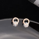 Simple and Compact Titanium Steel Earrings – Gift Ideas — 1