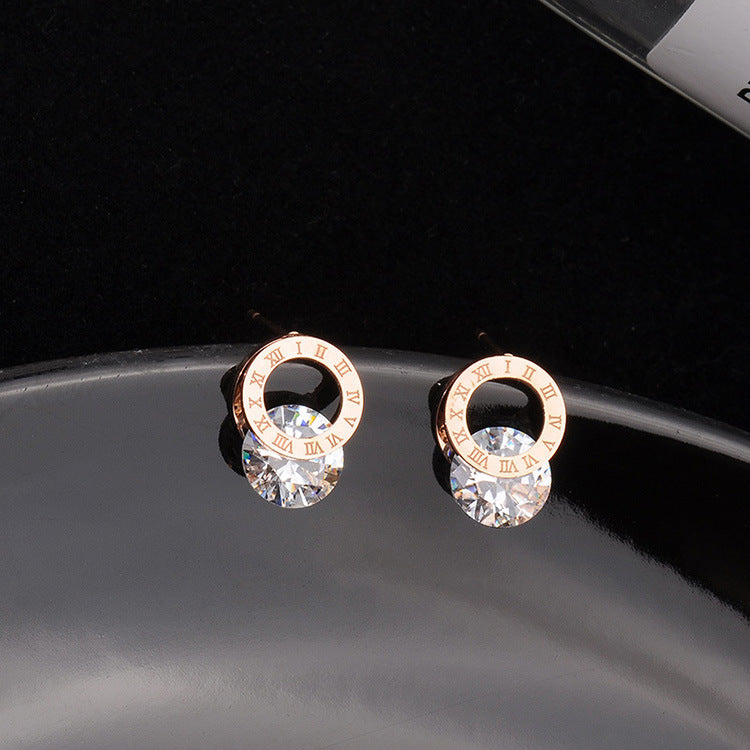 Simple and Compact Titanium Steel Earrings – Gift Ideas — 1