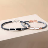 Sterling Silver Couple Bracelet Commemorative – Jewelry Gift Ideas — 2