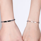 Sterling Silver Couple Bracelet Commemorative – Jewelry Gift Ideas — 4