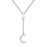 Lovely Lmitation Silver Diamond Star Moon Tassel – Jewelry Gift Ideas — 5