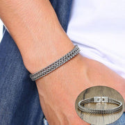 Vnox Vintage Cool Double Curb Chain Bracelets For Men – Gifts for Him — 9