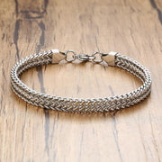 Vnox Vintage Cool Double Curb Chain Bracelets For Men – Gifts for Him — 4