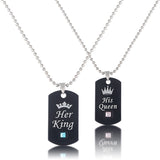 Her King His Queen Crown Couple Diamond Army – Jewelry Gift Ideas — 1