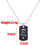 Her King His Queen Crown Couple Diamond Army – Jewelry Gift Ideas — 3