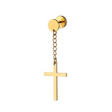 Cross Personality Pendant Dumbbell Titanium Steel – Jewelry Gift Ideas — 4