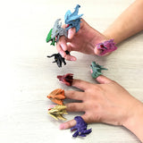 Simulation Dinosaur Finger Set Dinosaur Ring TPR Toy – Gifts for Kids — 2