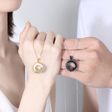 Angel Devil Couple Necklace Pair of Sterling – Jewelry Gift Ideas — 7