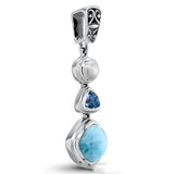 925 Sterling Silver Long Pendant Natural Sea – Jewelry Gift Ideas — 4