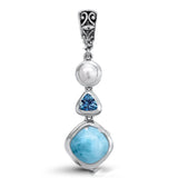 925 Sterling Silver Long Pendant Natural Sea – Jewelry Gift Ideas — 2