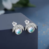S925 Sterling Silver Moon Shaped Diamond Stud – Everyday Gifts — 3