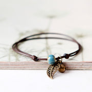 Bracelet Plant Flower Jingdezhen Ceramic Beaded – Jewelry Gift Ideas — 2