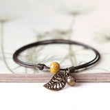 Bracelet Plant Flower Jingdezhen Ceramic Beaded – Jewelry Gift Ideas — 3