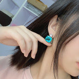 925 Sterling Silver Female Blue Paraiba Earrings – Gifts for Her — 4