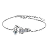 Temperament Sterling Silver Double Ring Bracelet – Jewelry Gift Ideas — 5