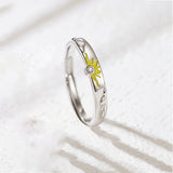 Sun Moon Stars Sterling Silver Couple Ring – Gifts for Couples — 1