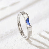 Sun Moon Stars Sterling Silver Couple Ring – Gifts for Couples — 4