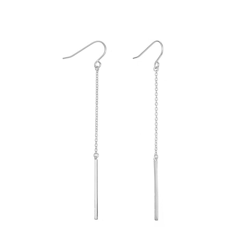 Simple Earrings Long Chain Ear Hook Earrings – Everyday Gifts — 1