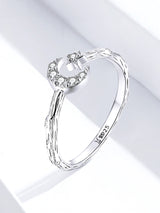 Open Ring Sterling Silver S925 Star And Moon – Holiday Gift Ideas — 1