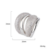 Inlaid Color Zirconium Live Open Ring Personalized Gift – Gift Ideas — 2