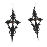Cross Rhinestone Earrings Goth Punk Hour Hand – Surprise Gifts — 5