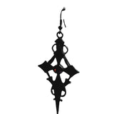 Cross Rhinestone Earrings Goth Punk Hour Hand – Surprise Gifts — 3