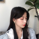 Hollow Portrait Earrings Sweet Girl Earrings – Gifts for Kids — 2