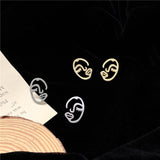 Hollow Portrait Earrings Sweet Girl Earrings – Gifts for Kids — 5