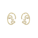Hollow Portrait Earrings Sweet Girl Earrings – Gifts for Kids — 4