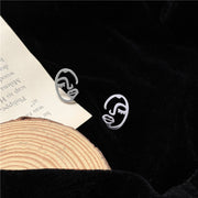 Hollow Portrait Earrings Sweet Girl Earrings – Gifts for Kids — 3