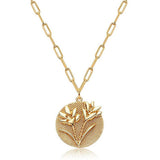 Real Gold Plating Round Embossed Pattern – Jewelry Gift Ideas — 4