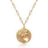 Real Gold Plating Round Embossed Pattern – Jewelry Gift Ideas — 9