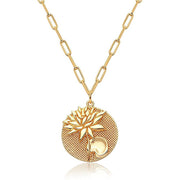Real Gold Plating Round Embossed Pattern – Jewelry Gift Ideas — 9