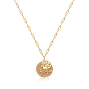 Real Gold Plating Round Embossed Pattern – Jewelry Gift Ideas — 8