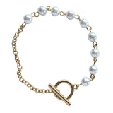 Asymmetric Fashion Bracelet With Personality Of Pearl – Stylish Gifts — 1