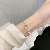 Asymmetric Fashion Bracelet With Personality Of Pearl – Stylish Gifts — 5