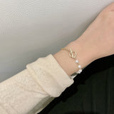 Asymmetric Fashion Bracelet With Personality Of Pearl – Stylish Gifts — 4