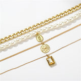 Pearl Necklace, Diamond Necklace, Retro Coin – Jewelry Gift Ideas — 5