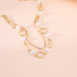 Alloy Necklace Pearl Chain Clavicle Chain – Jewelry Gift Ideas — 8