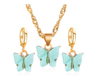 Multicolor Acrylic Sheet Butterfly Small Fresh – Jewelry Gift Ideas — 17