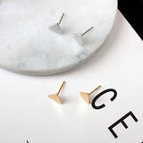 Simple Small Stud Geometric Mini Triangle Stud Lady – Practical Gifts — 5