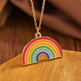 Creative Rainbow Necklace Small Pendant – Jewelry Gift Ideas — 1