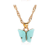 Multicolor Acrylic Sheet Butterfly Small Fresh – Jewelry Gift Ideas — 9