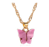 Multicolor Acrylic Sheet Butterfly Small Fresh – Jewelry Gift Ideas — 18