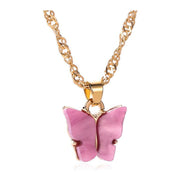 Multicolor Acrylic Sheet Butterfly Small Fresh – Jewelry Gift Ideas — 18