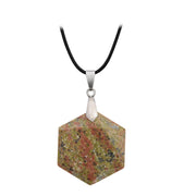 Natural Stone Pendant Six Pointed Star Necklace – Jewelry Gift Ideas — 2
